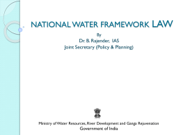draft national water framework law