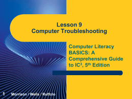 Approaches to Troubleshooting