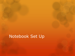 AP Government Notebook Set Up 2014