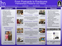 From Postcards to Practicum