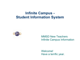 Infinite Campus - Student Information System