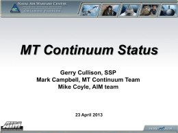 MT Continuum Capabilities Update