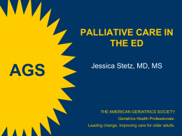 Palliative Care in the ED