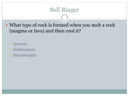 Sedimentary Rocks
