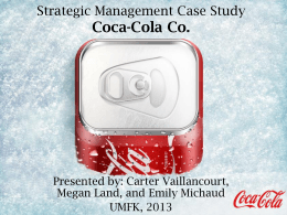 Strategic Management Case Study Coca