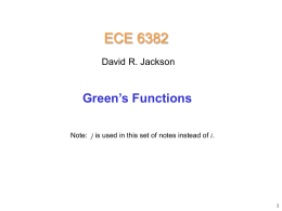 Lecture 25 Green`s Functions