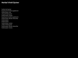Herbal Quiver - Transformando