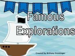 Famous Explorations Instruction PowerPoint