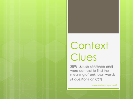 Context Clues powerpoint
