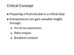 Chapter #11 – Financial Planning and Management