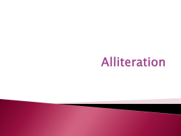 Alliteration - WordPress.com