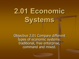 Understand Economics and Economic Systems