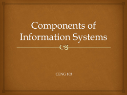Components of Information Systems