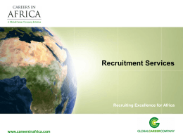 300 - Careers in Africa