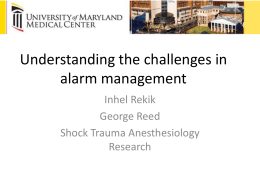 Understanding the challenges in alarm management