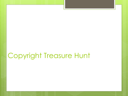 Copyright Treasure Hunt