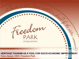 Heritage Tourism as a tool for Socio-economic