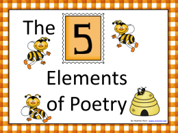 Elements of Poetry PowerPoint
