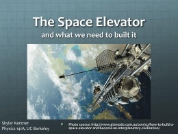 Strongest materials/space elevator