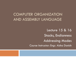 Computer Organization and ASSEMBLY LANGUAGE