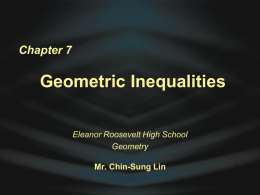 ERHS Math Geometry - Eleanor Roosevelt High School