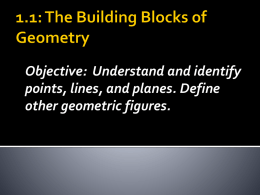 1.1: The Building Blocks of Geometry