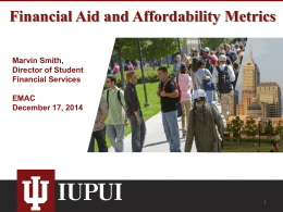 Financial Aid and Affordability Metrics