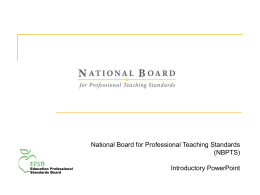 EPSB - Education Professional Standards Board website