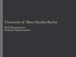 Student Organizations - University of Mary Hardin