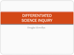 differentiated science inquiry