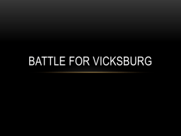 Battle for vicksburg