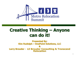 Creative Thinking: Anyone Can Do It!