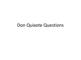 PowerPoint Don Quixote Video Questions