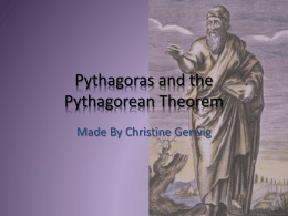 Pythagoras - fsemsgifted