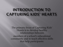 Introduction to Capturing Kids* Hearts