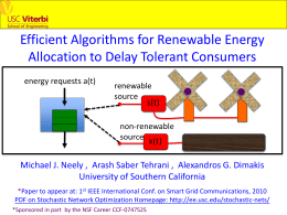 Efficient Algorithms for Renewable Energy Allocation to Delay