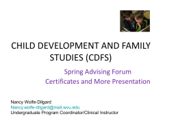 child development and family studies (cdfs)