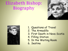 about Elizabeth Bishop