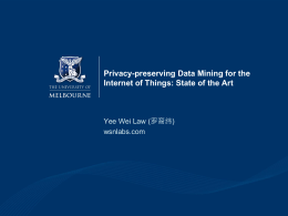 Privacy-preserving Data Mining for the Internet of Things: State of