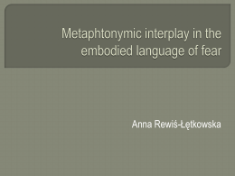 Metaphtonymic interplay in the embodied language of fear