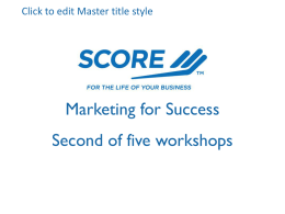 Marketing for Success