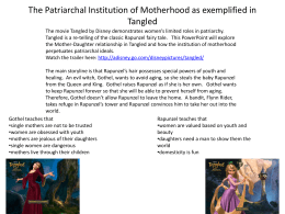 Patriachal Motherhood in Tangled