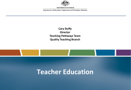 DEEWR-teacher-education-reforms