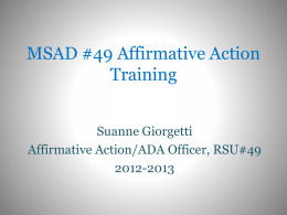 Affirmative Action PowerPoint Presentation