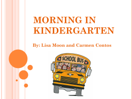 Morning in Kindergarten