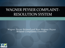 Wagner Peyser Complaint