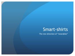 Smartshirts-The new direction of "wearables
