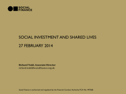 Social investment and pbr