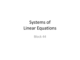 Linear Equations - Math GR. 6-8