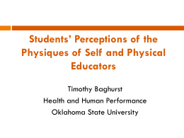 Students Perceptions of Physique